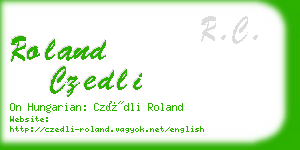 roland czedli business card